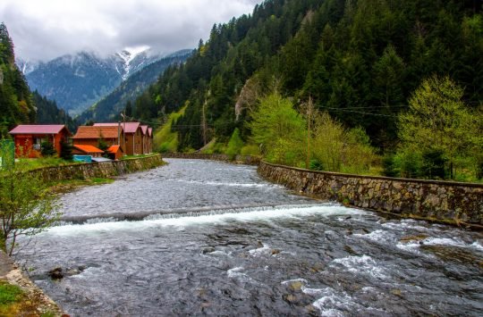 Demirkapi river in the village of Uzungol Demirkapi river in the village of Uzungol, Trabzon, Turkey